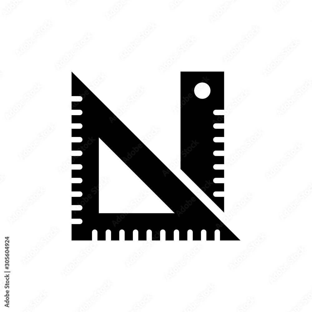 Set Square Vector Glyph Icon Set Square Vector Glyph Icon