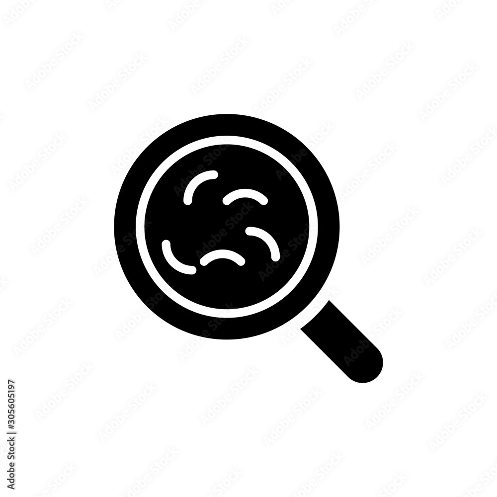 Find Bacteria Vector Glyph Icon Find Bacteria Vector Glyph Icon