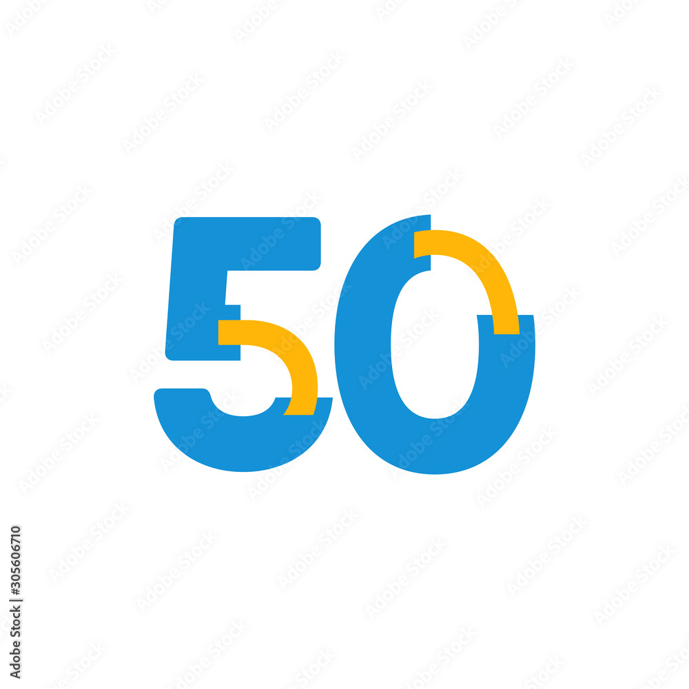 50 Years Anniversary Celebration Number Vector Template Design Illustration Logo Icon 50 Years Anniversary Celebration Number Vector Template Design Illustration Logo Icon
