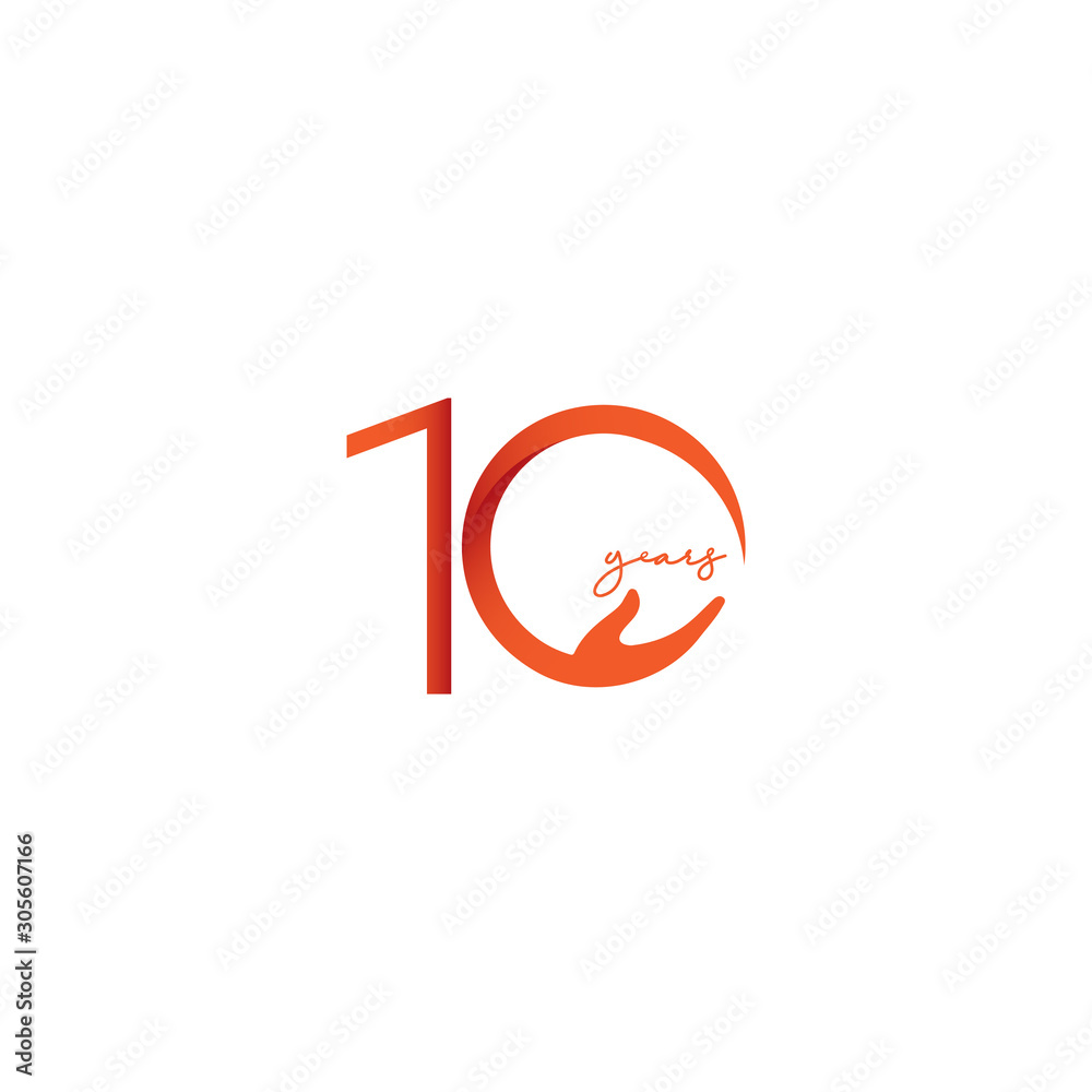 10 Years Anniversary Celebration Number Vector Template Design Illustration Logo Icon 10 Years Anniversary Celebration Number Vector Template Design Illustration Logo Icon