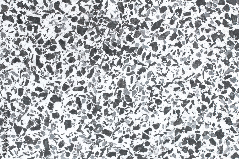 Old terrazzo floor texture , black ,gray or white background Old terrazzo floor texture , black ,gray or white background