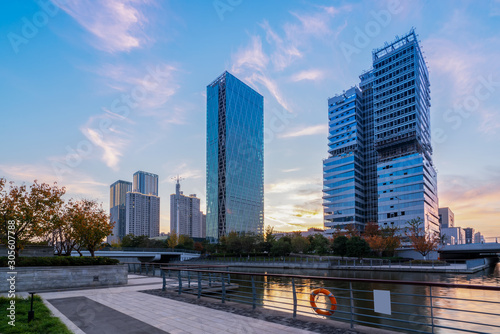 Ningbo City Modern Architecture Landscape