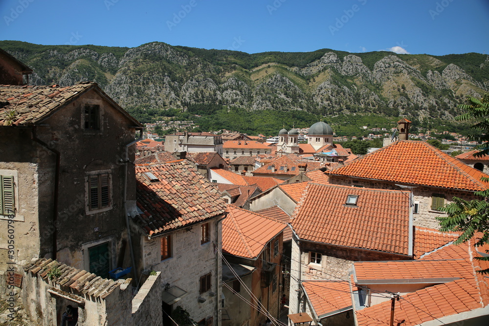 Old city of Kotor in Montenegro