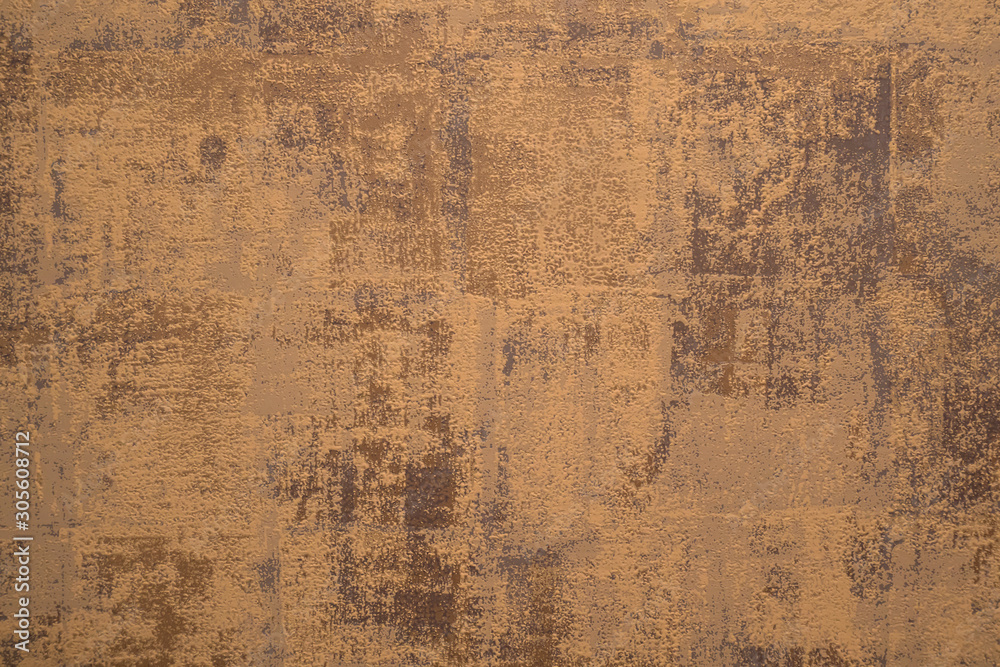 Cement background with a texture of gold wall