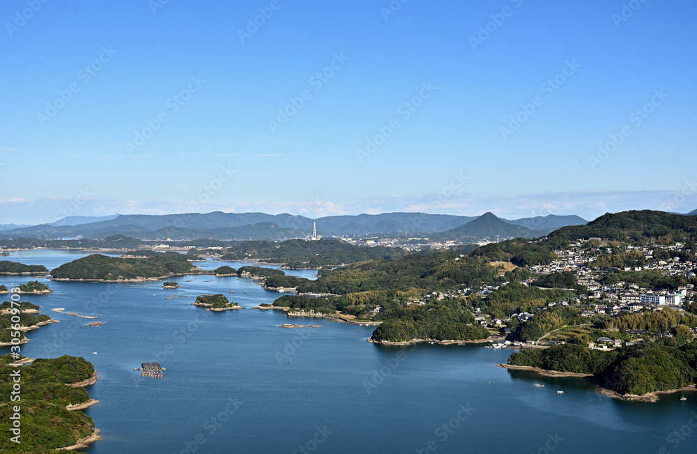 展海峰からの九十九島の展望 展海峰からの九十九島の展望