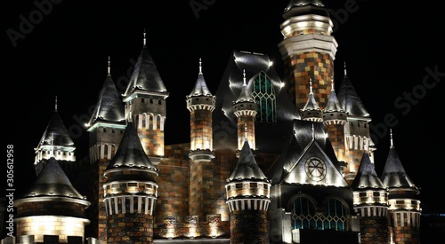 st basils cathedral at night