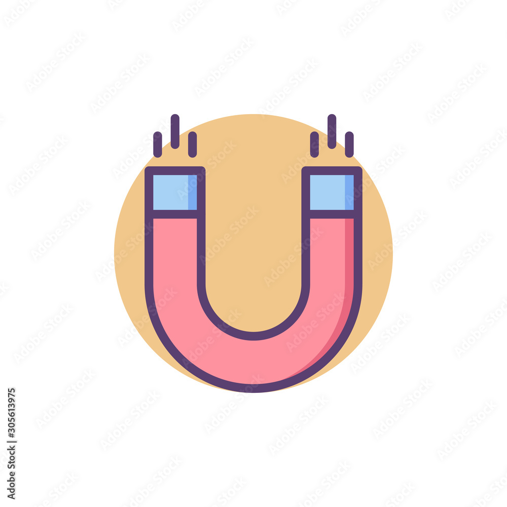 Magnet Vector Icon Magnet Vector Icon