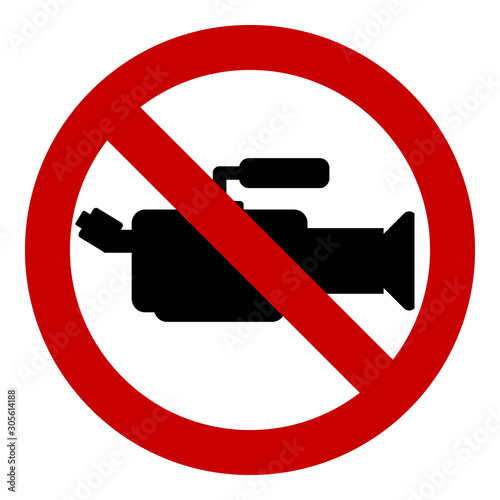 No camera sign.