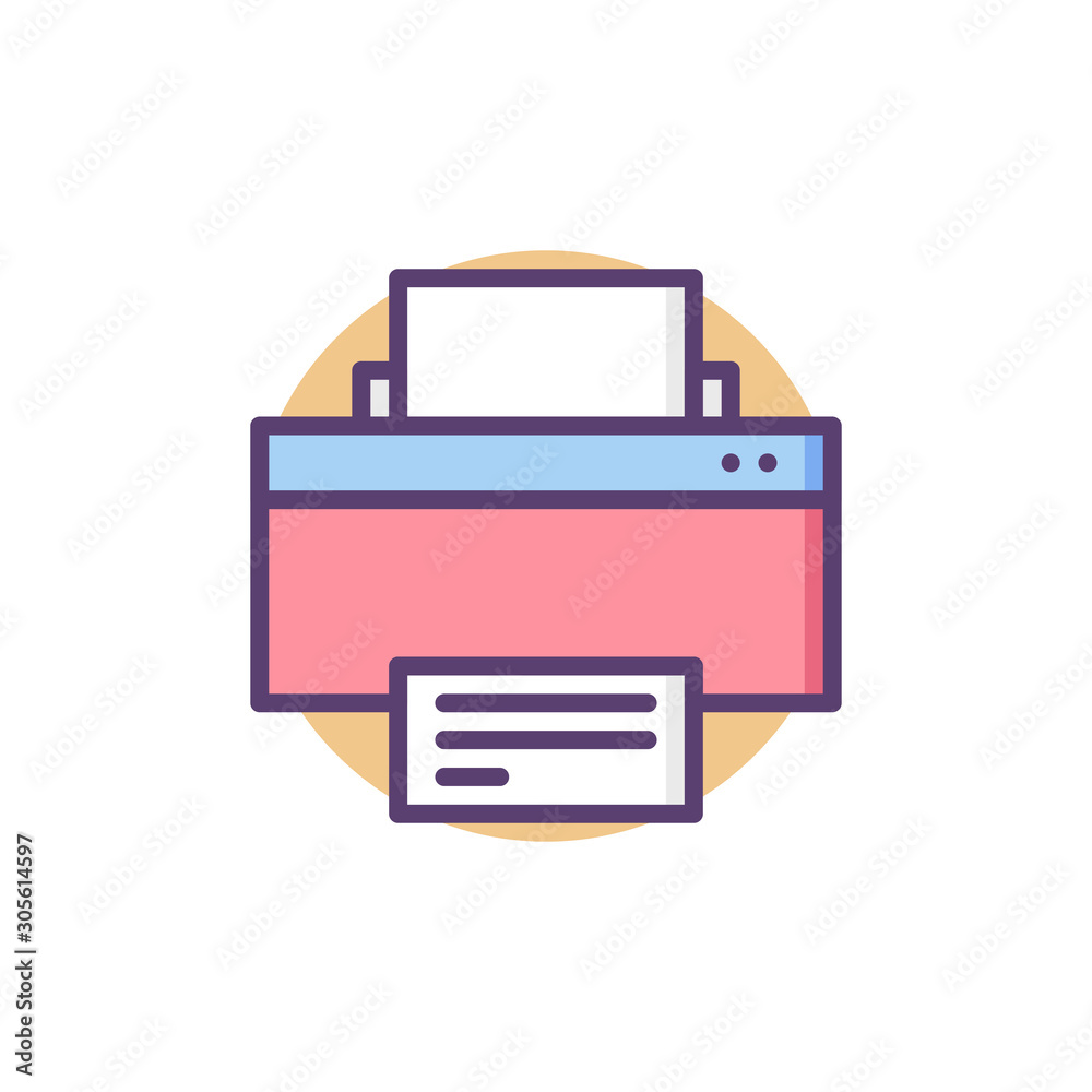Printer Vector Icon