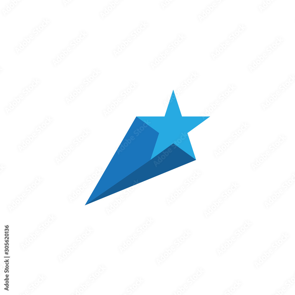 Abstract star icon design template vector isolated Abstract star icon design template vector isolated