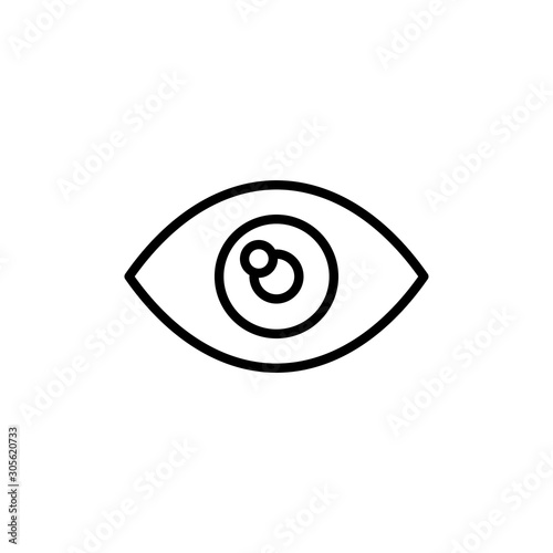 Eye Vector Line Icon