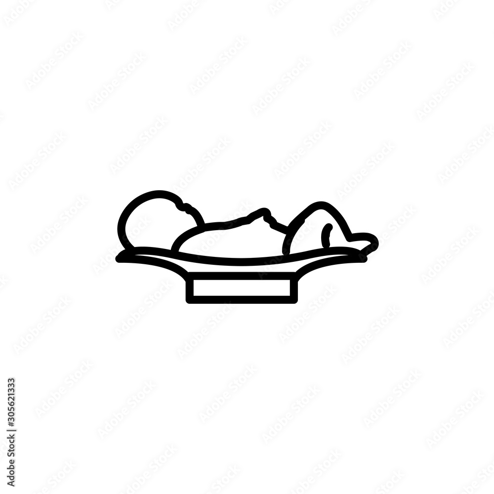 Baby Weight Vector Line Icon Baby Weight Vector Line Icon