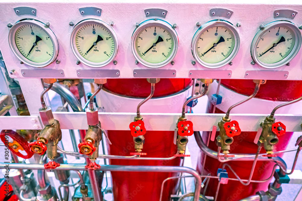 Automatic fire fighting system. Fire extinguishers. Ensuring fire