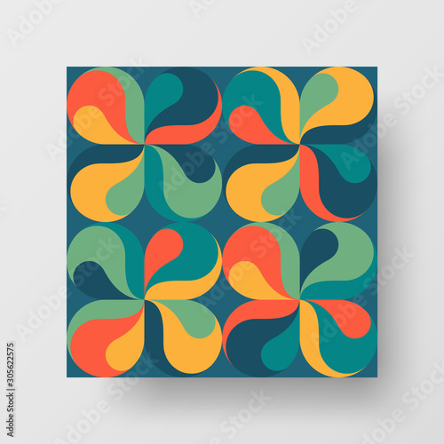 Amazing business advertisement vector mural art square banner mock up. Modern corporate abstract geometric illustration design layout background. Company identity quadrangle texture brochure template.