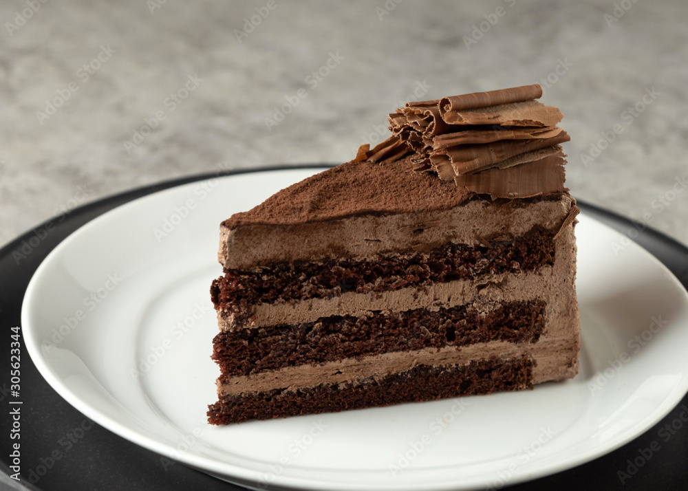 Chocolate Mousse Cake, Chocolate Cake with Cream Filling