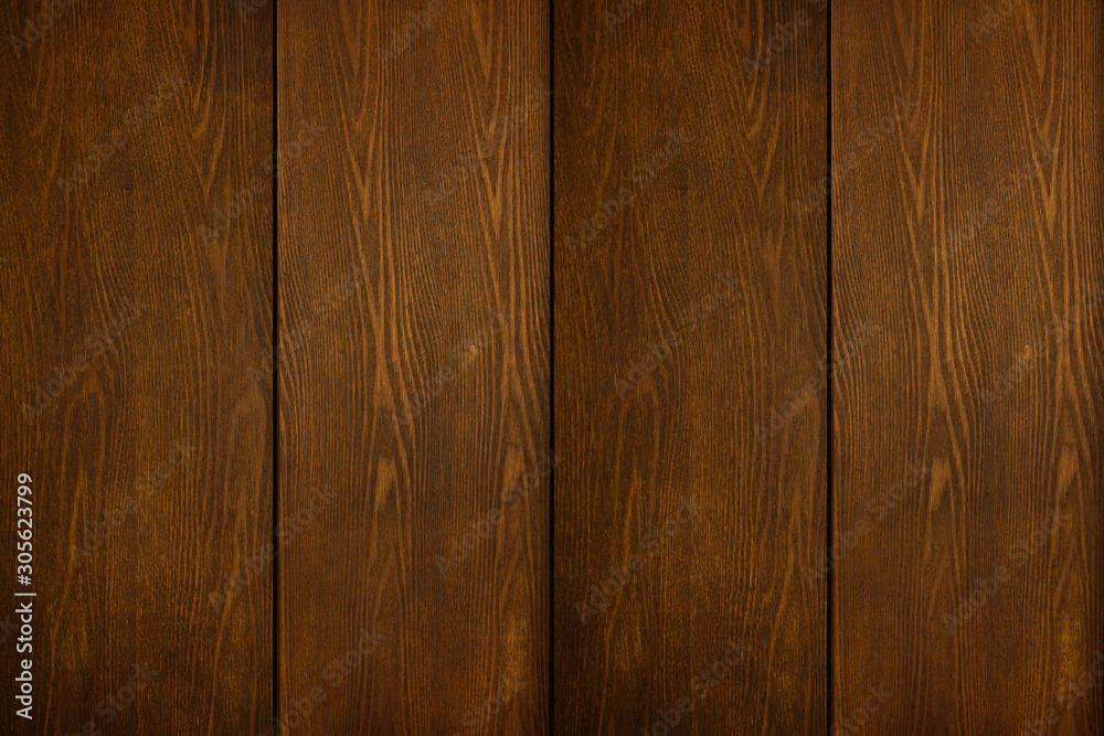 Fototapeta premium Dark Brown wooden texture flooring background