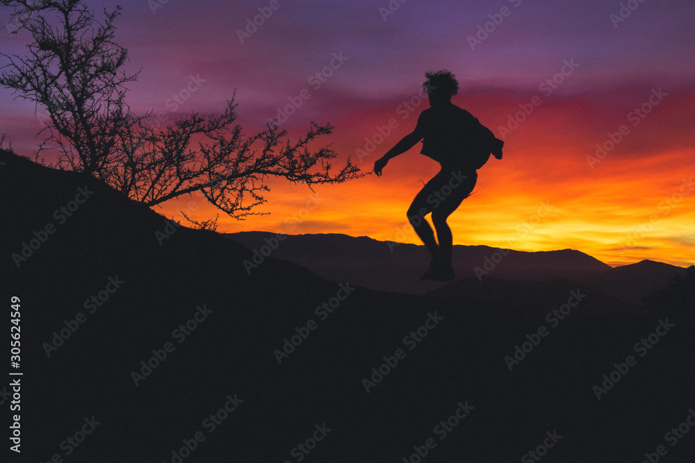 silhouette sunset silhouette sunset