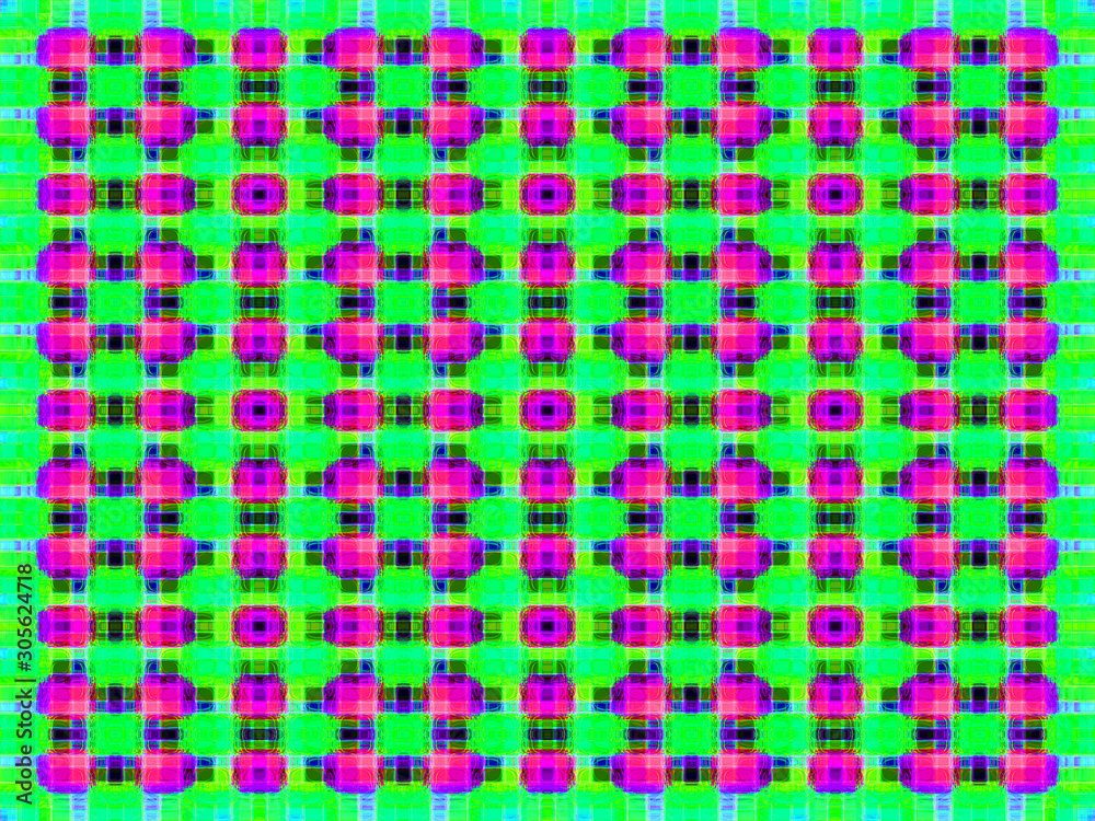 Fototapeta premium Abstract colorful graphic creative texture background for wallpaper design geometric stripes pattern fabric cloth backdrop lines square pixel mosaic decoration element