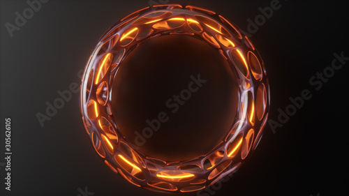 abstract circles tech bg