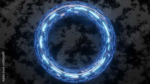 abstract circles tech bg