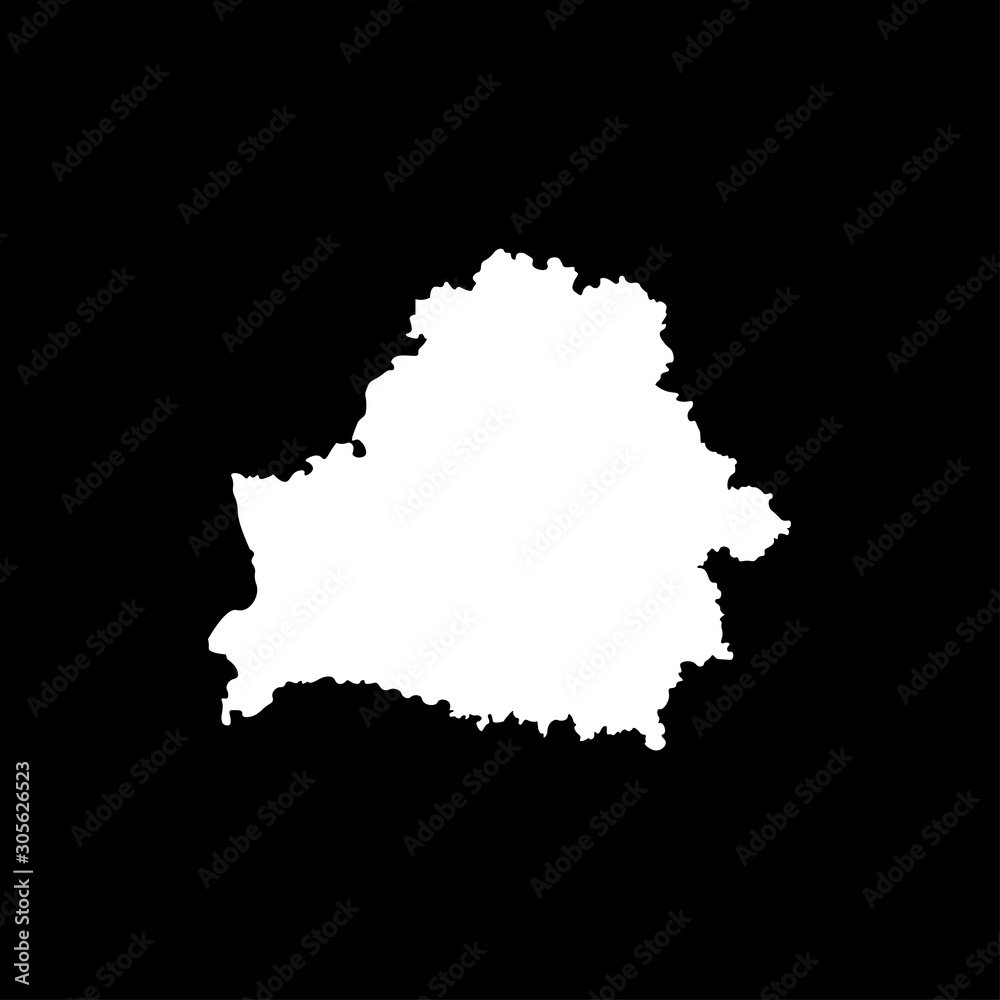 Map of Belarus sign filled in white on a black background eps ten Map of Belarus sign filled in white on a black background eps ten