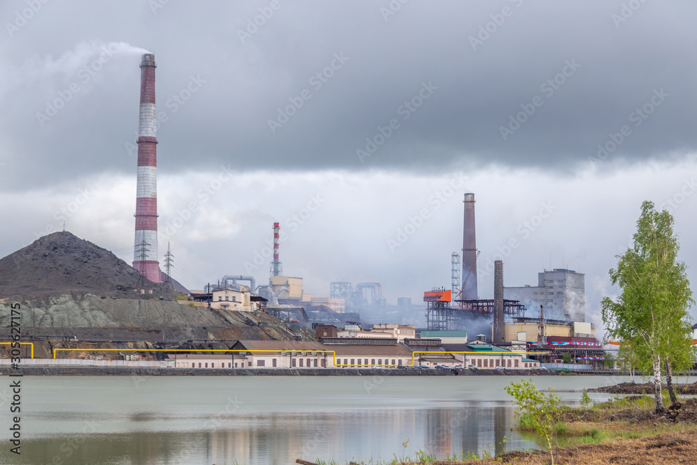 Copper smelter, Karabash city, Chelyabinsk region, Russia