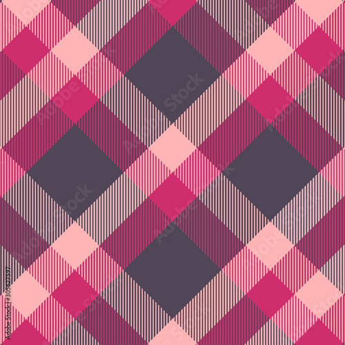 Tartan red and pink seamless pattern.