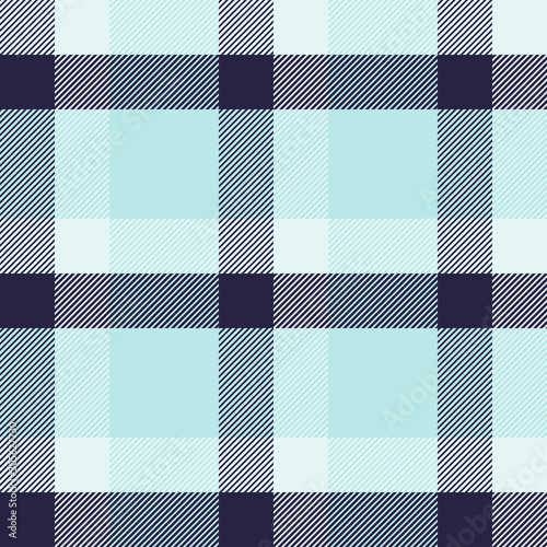 Tartan blue and cyan seamless pattern.