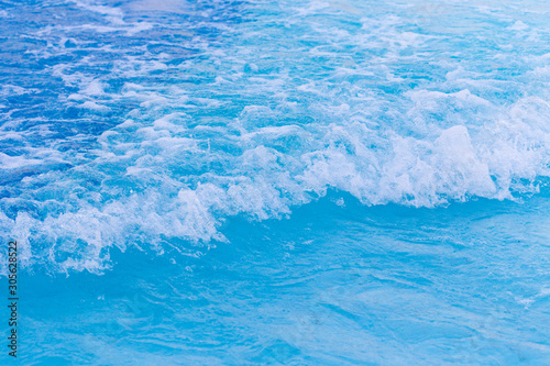 Blue wave on a beach