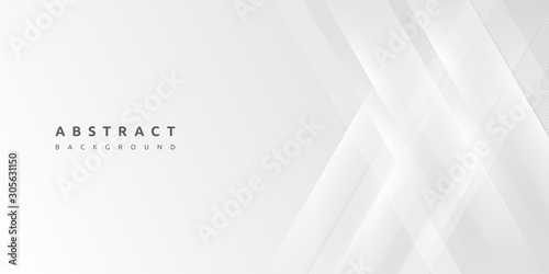 Abstract minimal white background and geometric clean business banner wallpaper