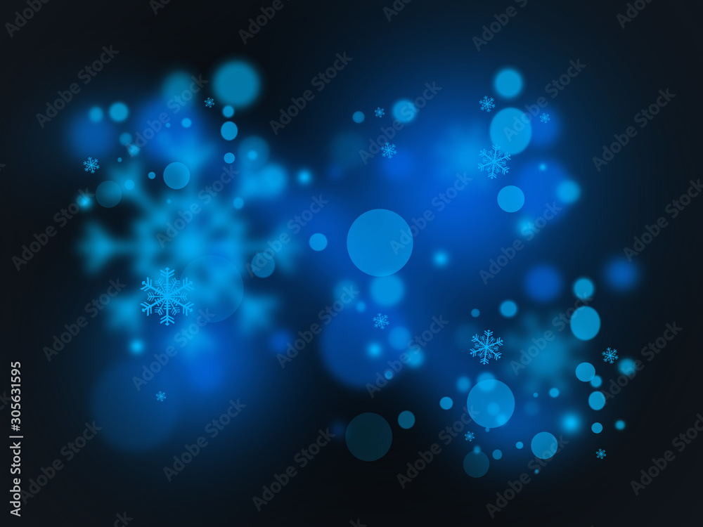 Christmas blue background with snowflakes Christmas blue background with snowflakes