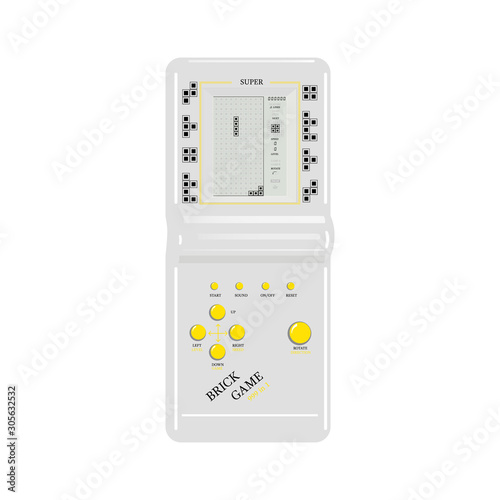 Pocket retro game. Vector illustration