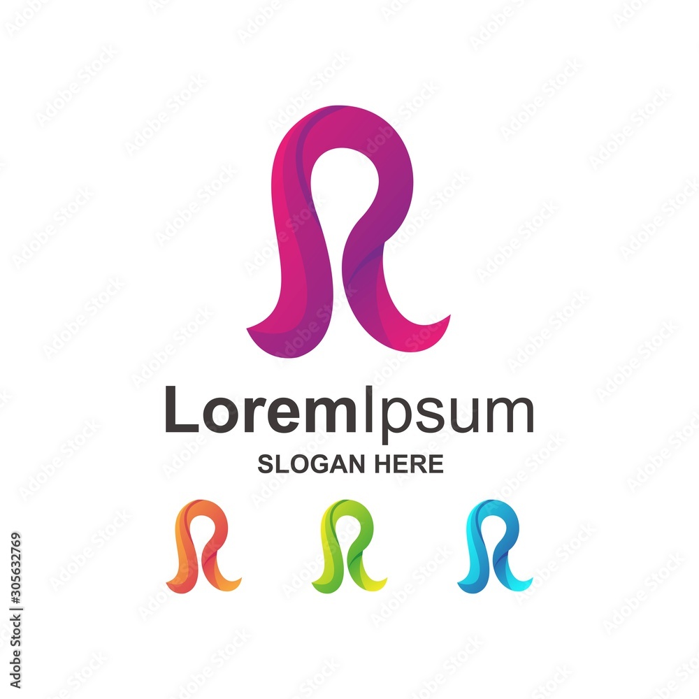 colorful letter r logo design premium colorful letter r logo design premium