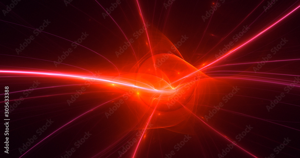 Fractal 3D rendering abstract light background