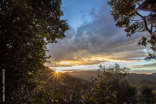 Sunburst In The Mountains photo