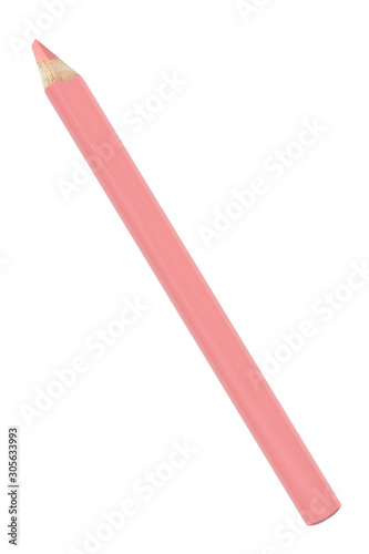 Pink pencil isolated