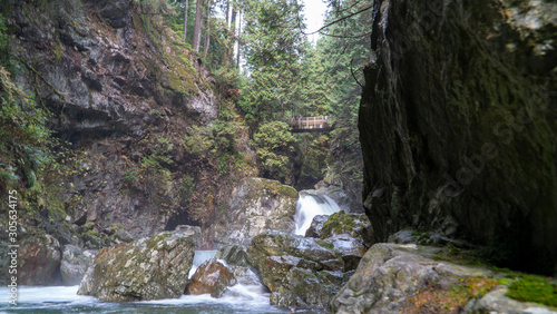 waterfall in the mountains