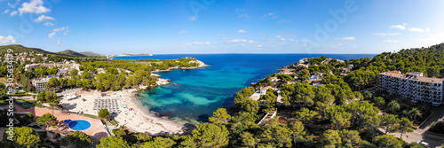 Panorama Luftbild Traumstrand auf Mallorca
