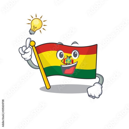 Have an idea cute flag guatermala on a cartoon style