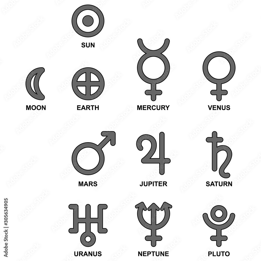 Our Solar System Symbols