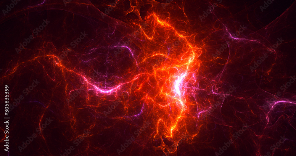 Obraz premium Fractal 3D rendering abstract light background