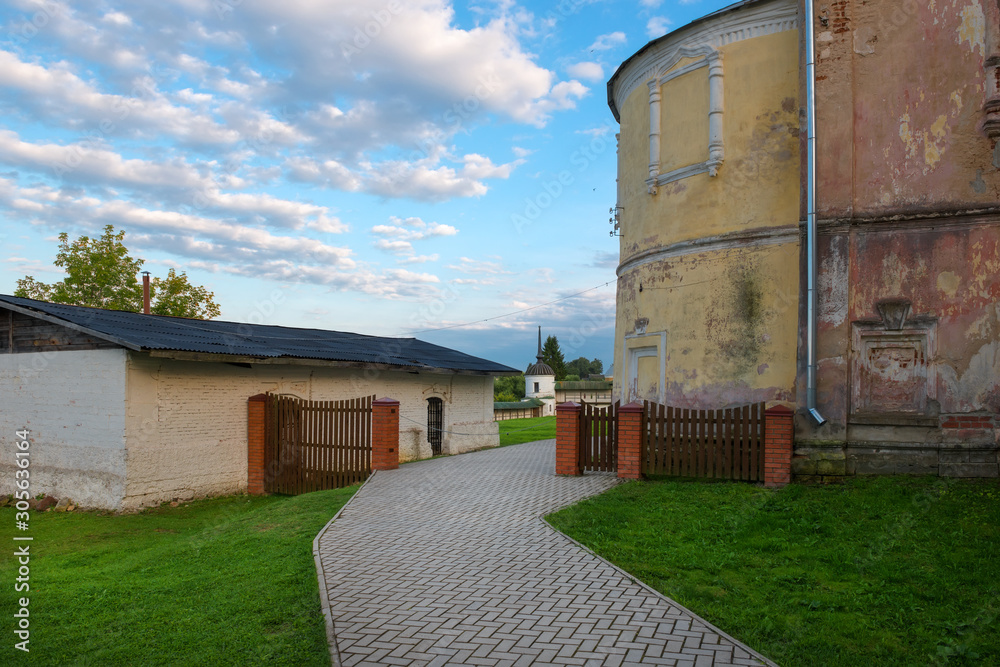 On the territory of Borisoglebsky Monastery in town Torzhok. Tver region. Russia On the territory of Borisoglebsky Monastery in town Torzhok. Tver region. Russia