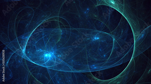 Fractal 3D rendering abstract light background