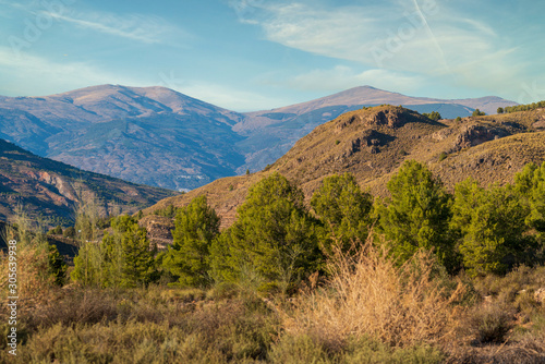 Mountainous landscape of the Alpujarra near Berja