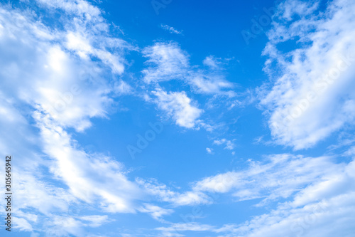 Blue summer skyscape background