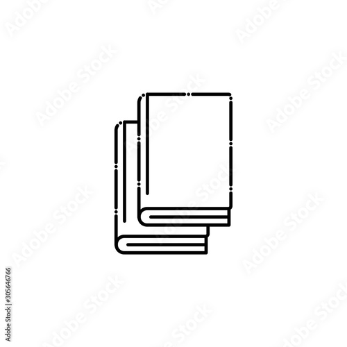 vote books line style icon