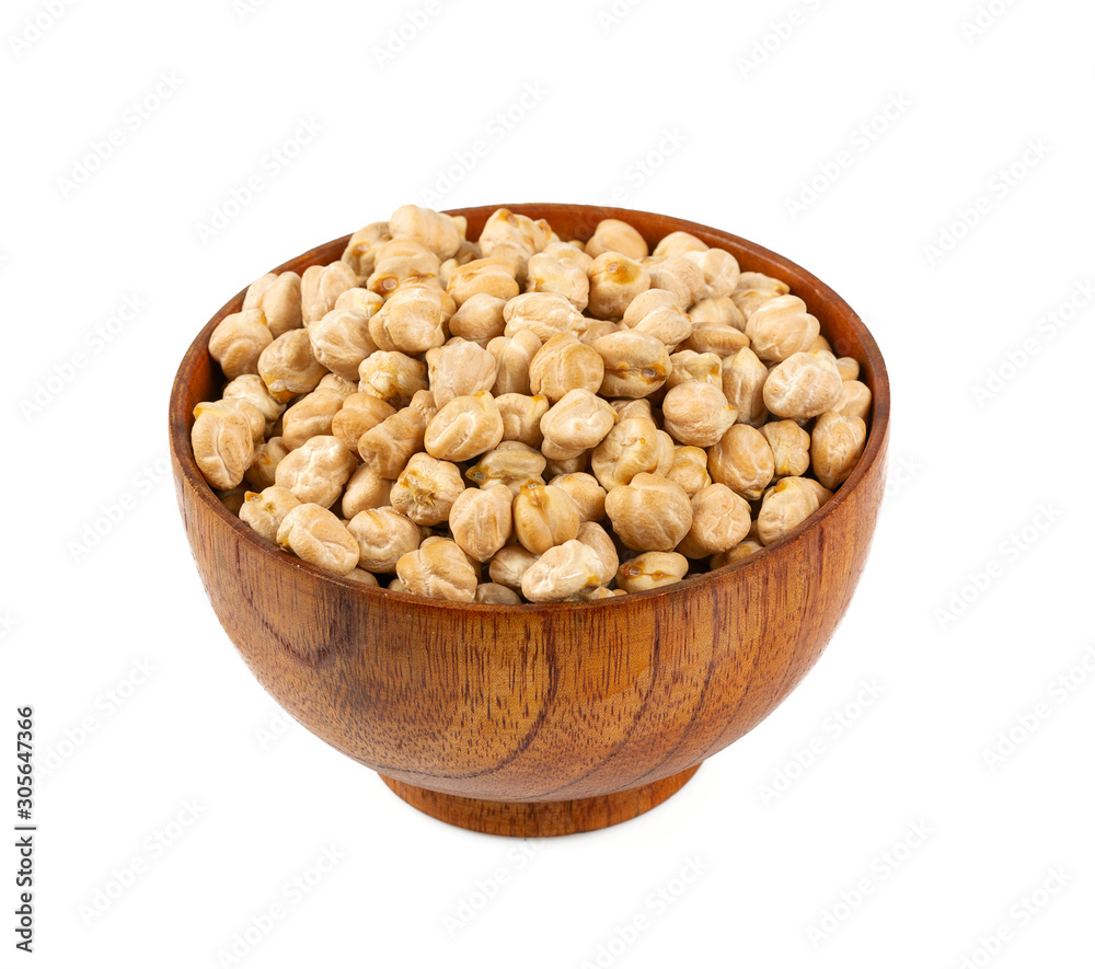 dried chickpeas isolated on white dried chickpeas isolated on white