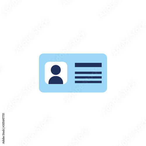 document id vote flat style icon