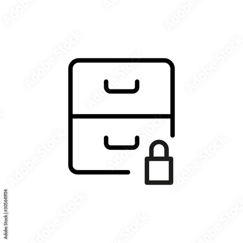 Simple archive line icon.
