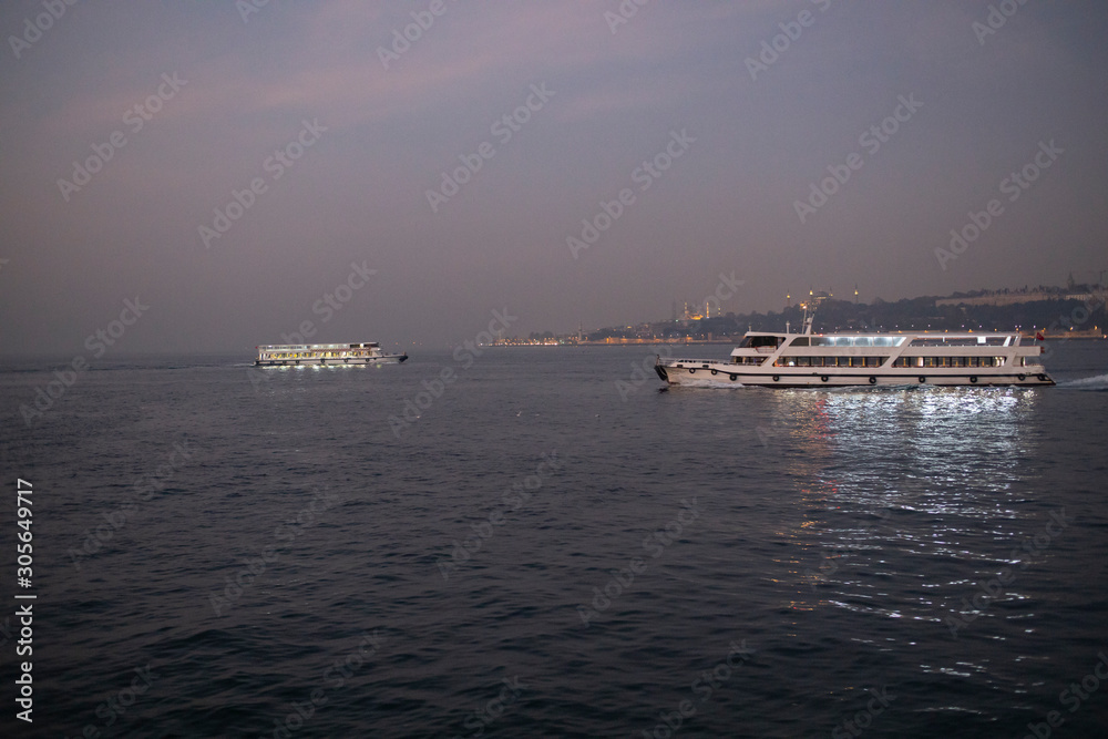 Sunrise in stanbul Bosporus